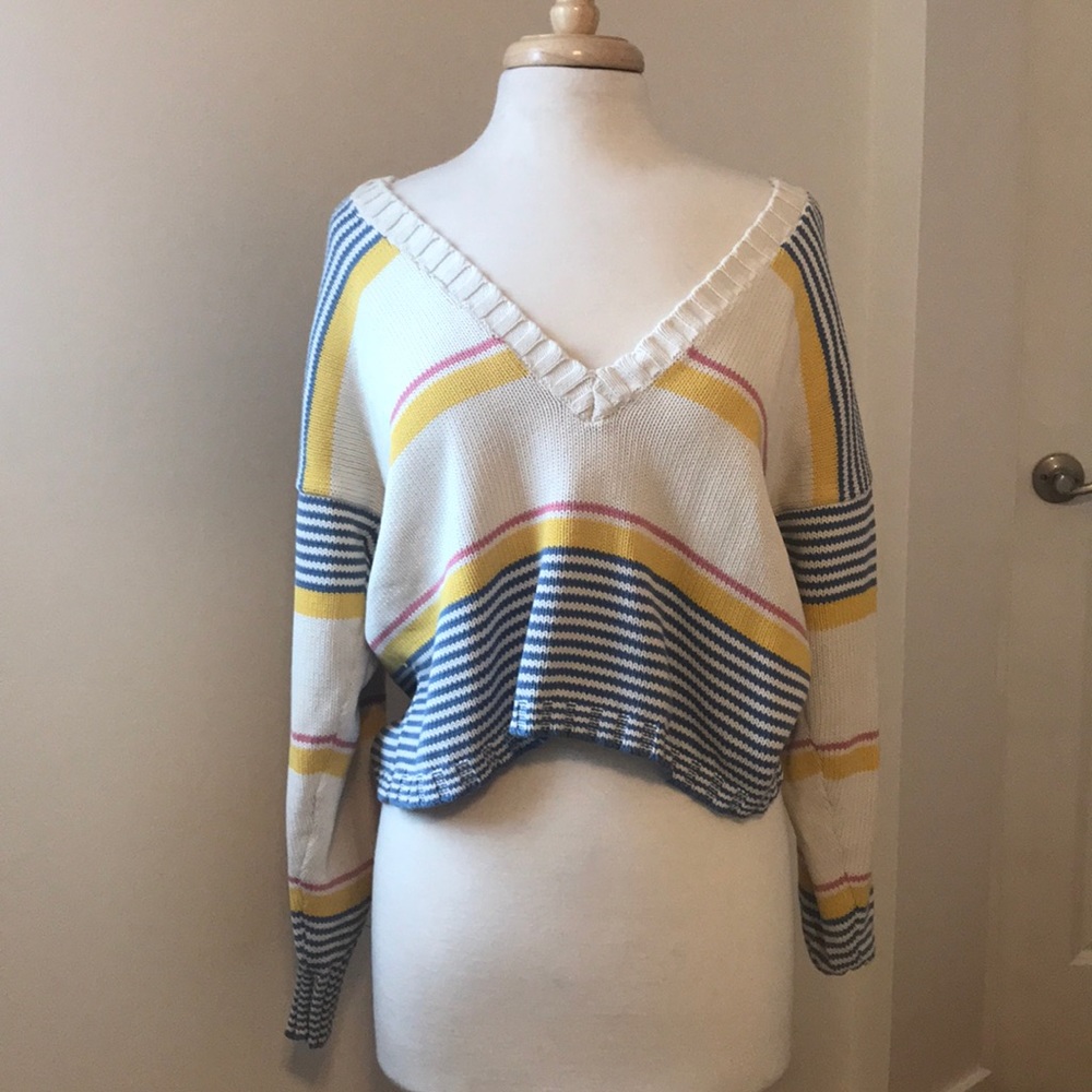 Deep V-neck Sweater